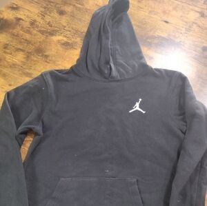 Air Jordan Hoodie Youth 12-13 Large Black Sweatshirt Jumpman Logo Michael